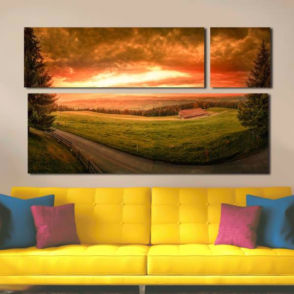 تابلو دیواری 3 تکه آریکان کد TA2604