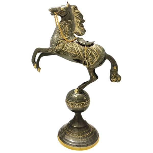 مجسمه جام هنر مدل اسب پایه دار کد 14