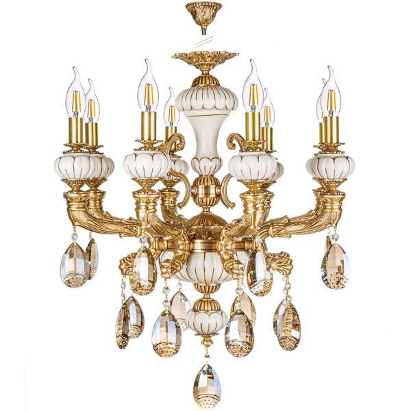 لوستر چشمه نور 8 شعله کد C2907، Cheshmeh Noor Eight Flames C2907 Chandelier