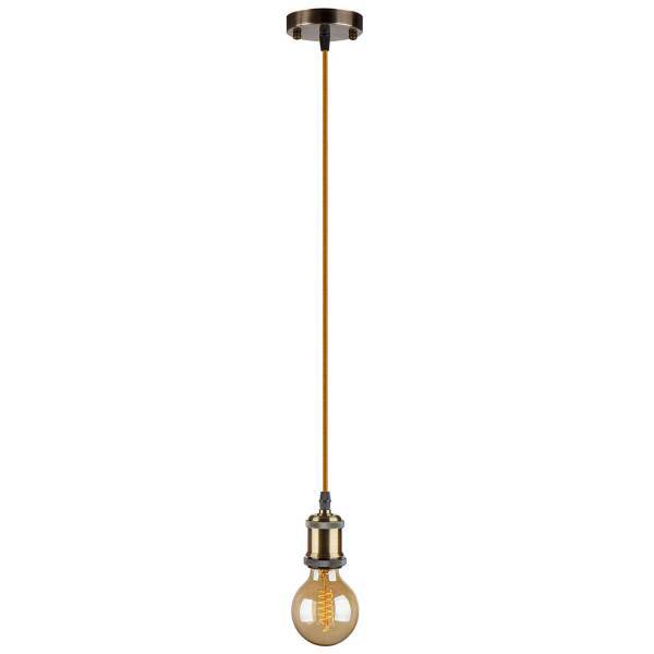 چراغ آویز چشمه نور 1 شعله کد T3334-1H-6 همراه با لامپ ادیسون، Cheshmeh Noor T3334-1H-6 Hanging Lamp