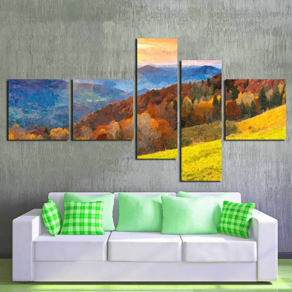 تابلو دیواری 5 تکه آریکان کد TA1906