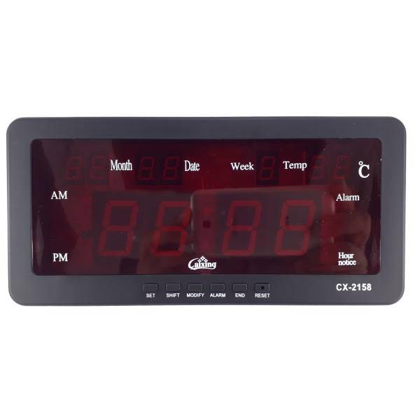 ساعت رومیزی دیجیتال کایکسینگ مدل CX-2158، Caixing CX-2158 Digital Table Clock