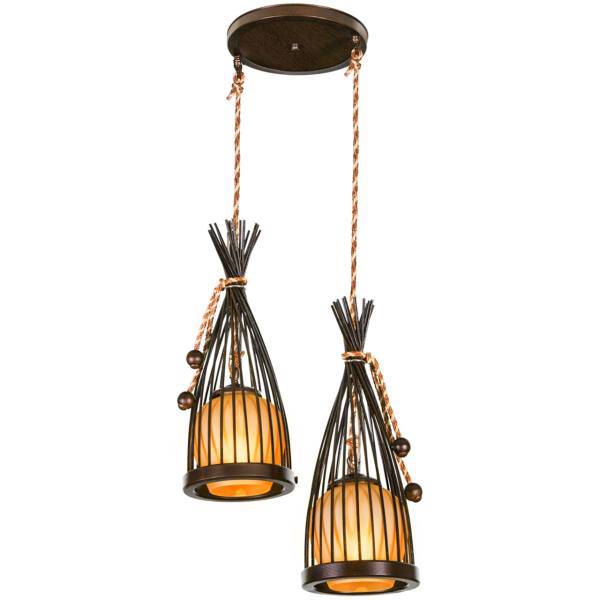 چراغ آویز دارکار مدل الینا 2 شعله کد 81، Darkar 81 Two Branches Elina Hanging Lamp