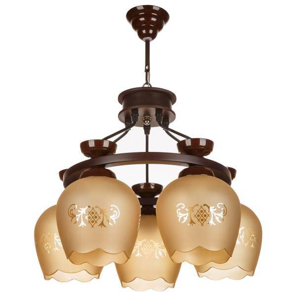 لوستر چشمه نور کد G562/5، Cheshmeh Noor G562/5 Five Flames Chandelier