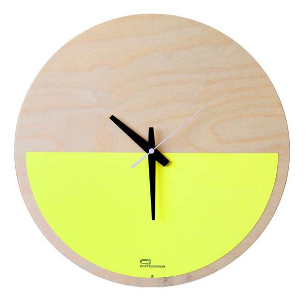 ساعت دیواری چوبی ساو مدل P01 دست ساز، Saaav P01 Hand Made Wooden Wall Clock