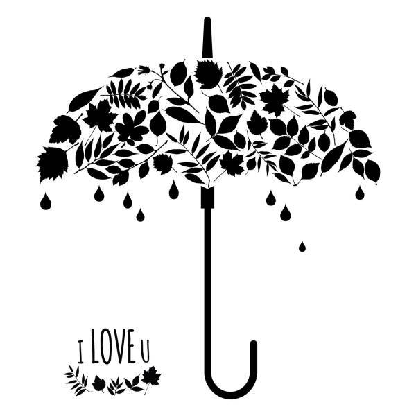 استیکر سالسو طرح چتر عشق، Salso Love Umbrella Sticker