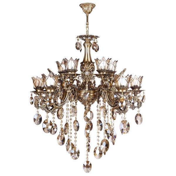 لوستر چشمه نور 12 شعله کد M3507/6A، Cheshmeh Noor M3507/6A Twelve Flames Chandelier