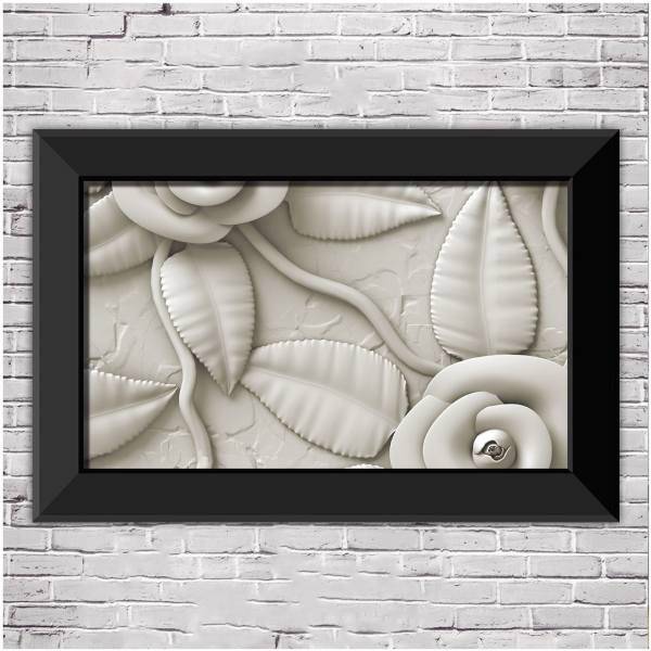 تابلو شاسی چوبی دکوگراف مدل Flower کد 311 سایز 60x40 سانتی متر، DecoGraph Flower 311 Wood Chassis Size 60x40 Cm