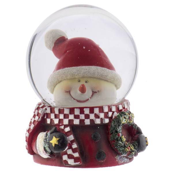 گوی برفی شیشه‌ای هستی لاکسی مدل آدم برفی سایز متوسط، Hostiluxi 254-1 Santa Claus Globe Size Medium