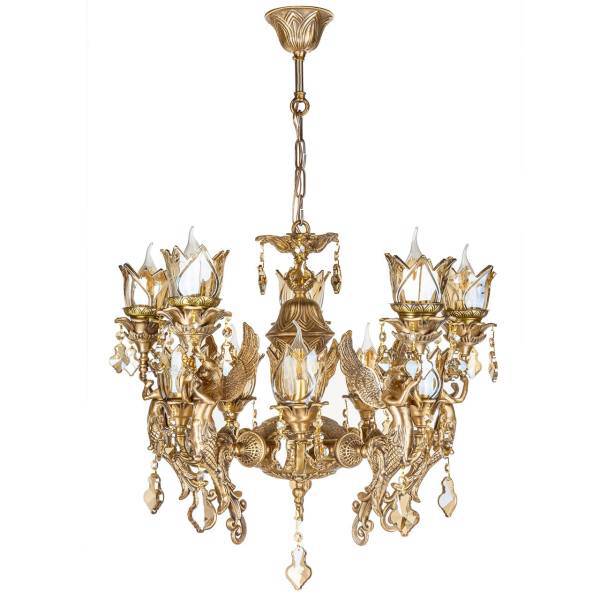 لوستر چشمه نور 10 شعله کد C2709/5، Cheshmeh Noor Ten Flames C2709/5 Chandelier