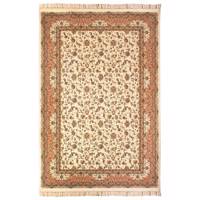 فرش ماشینی پاتریس طرح پالیز زمینه کرم