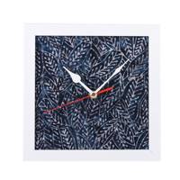 ساعت دیواری عقربه ای 20 × 20 طرح پارچه نقش 7 با قاب سفید کد WEW 51 007 WeWatch WEW 51 007 WallClock