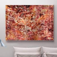 تابلو بوم خط روزتو طرح کَرند Rouzeto Karand Canvas modern iranian calligraphy