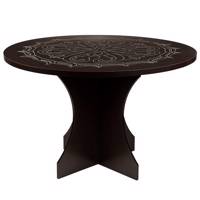 میز ناهار خوری صنایع چوب قائم کد K304 سایز 120 × 120 - Sanaye Choob Ghaem K304 MDF circle Dinning Room Table Size 120 x 120