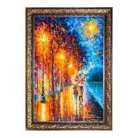 تابلو گالری هنری پیکاسو طرح عشق در کنار دریاچه سایز 110x80 سانتی متر