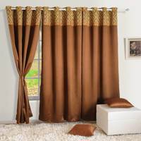 پرده سیلک ضد نور ساوایام هند مدل CU BOC L 2001 ارتفاع 280 سانتی متر Swayam CU BOC L 2001 Curtain 280cm