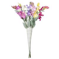 گل مصنوعی طرح لیلیوم برفی مجموعه 6 عددی کد AL-9050160
