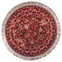 فرش ماشینی عرش طرح بهراد دایره زمینه قرمز