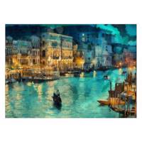 تابلو شاسی ونسونی طرح Grand Canal سایز 50 × 70 Wensoni Grand Canal Chassis Size 70 x 50