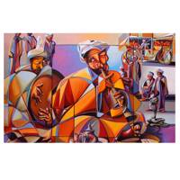 تابلوی گرافیتی طرح Abdel Aziz Haounati سایز 50 × 70 Graffity Abdel Aziz Haounati Chassis 70 x 50