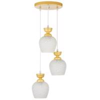 چراغ آویز چشمه نور سه شعله کدG554/3H-CR - Cheshmeh Noor G554/3H-CR three Flame Hanging Lamp