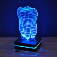 چراغ خواب موهومی طرح دندان هفت رنگ Mohomi Wirelight 7 Color Lamp Tooth