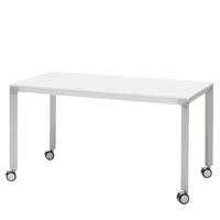 میز چرخ دار فرآذین مدل FED SP4 02 سفید Farazin FED SP4 02 White Wheeled Desk