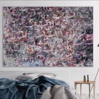 تابلو بوم خط روزتو طرح چکامه Rouzeto Chakame Canvas