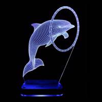 چراغ خواب سه بعدی نورا مدل Dolphin Noura Dolphin 3D Night Light