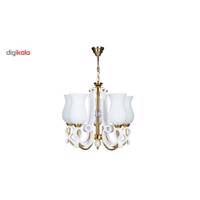 لوستر چشمه نور 5 شعله کد A831/5-GWT - Cheshmeh Noor A831/5-GWT Five Branches Chandelier