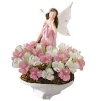 مجسمه و گلدان گل مصنوعی دست ساز سی دا کد CR0202a