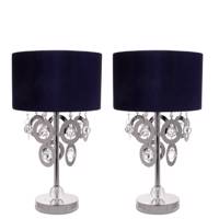 آباژور رومیزی دیلایت کد301Silver ATx2بسته 2 عددی Delight 301Silver ATx2 Table Lamp Pack Of 2