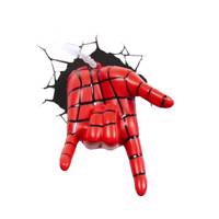 چراغ دیواری تری دی لایت اف ایکس مدل Spider Man Hand 3D Light FX Spider Man Hand Wall Lamp