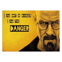 تابلو شاسی ونسونی طرح I Am The Danger سایز 50 × 70 Wensoni I Am The Danger Size 50 x 70