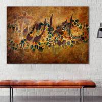 تابلو بوم خط روزتو طرح ایران Ruzeto Iran Canvas