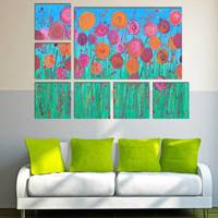 تابلو دیواری 7 تکه آفتاب کد TA5401