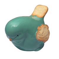 مجسمه پرنده آبی سرامیکی گالری نفیس کد NRS1