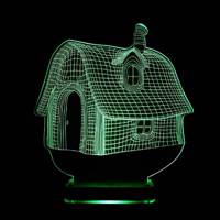 چراغ خواب سه بعدی نورا مدل House Noura House 3D Night Light