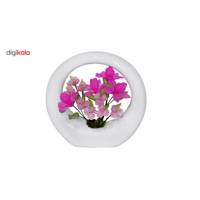 گلدان سرامیکی و گل های کریستال سی دا کد CR01114f - Sida CR01114f Crystal Flower and Ceramic Pot