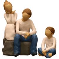 مجسمه امین کامپوزیت مدل Family Grouping کد533 بسته دوعددی Amin Composite Family Grouping 533 Statue Pack Of 2