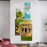 تابلوی دیواری 4تکه بارمان مدل TA-3703 Barman TA-3703 Tableau 4 Pcs