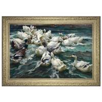 تابلو گالری هنری پیکاسو مدل اردک در آب