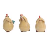 مجسمه هوم استایل مدل خروس مجموعه 3 عددی