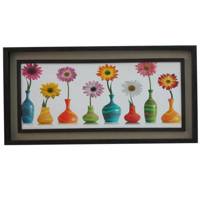 تابلو طرح گل و گلدان کد 1105