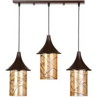 چراغ آویز چشمه نور 3 شعله کد G548/3H-BR - Cheshmeh Noor G548/3H-BR Three Flames Hanging Lamp