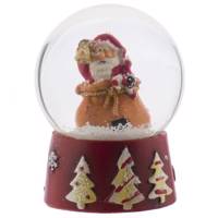 گوی برفی شیشه‌ای هستی لاکسی مدل بابانوئل با کیسه سایز متوسط Hostiluxi 287-1 Santa Claus Globe Size Medium