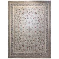 فرش ماشینی عظیم زاده طرح افشان گل سرخ گل برجسته کد 9029
