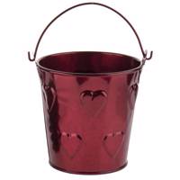 سطل دسته دار دکوری قرمز مدل 2220 Red Bucket With Handle 2220