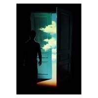 تابلو شاسی ونسونی طرح Door To The World سایز 70 × 50 Wensoni Door To The World Chassis Size 50 x 70