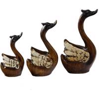 مجسمه طرح قو کد 020020055 مجموعه 3 عددی